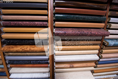 Image of samples of wooden furniture