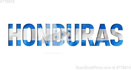 Image of honduras flag text font