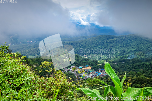 Image of Doi Pui Mong hill tribe village landscape, Chiang Mai, Thailand