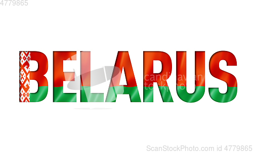 Image of belarus flag text font