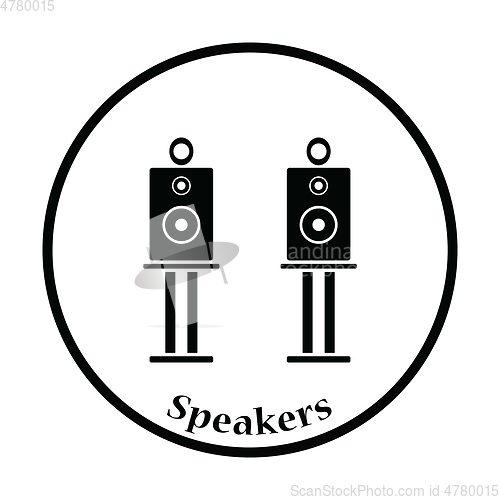 Image of Audio system speakers icon