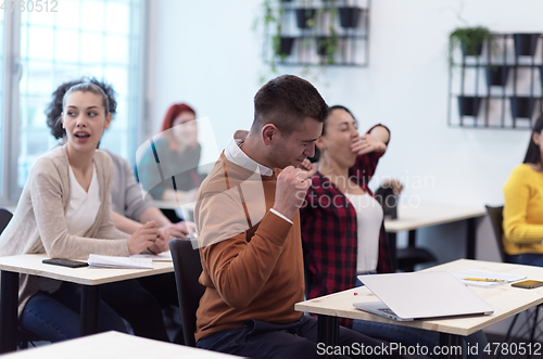 Image of diverse business people group on business training