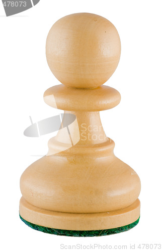 Image of Chess piece - white pawn