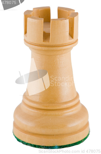 Image of Chess piece - white rook
