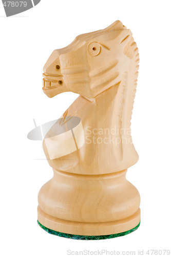 Image of Chess piece - white knight