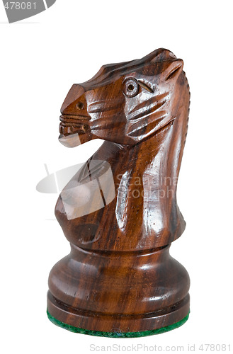 Image of Chess piece - black knight