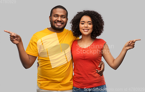 Image of happy african american couple