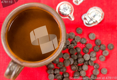 Image of hot chocolate and sweets
