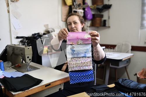 Image of Homemade Manufacturing Of Protective Trendy Medical Face Mask