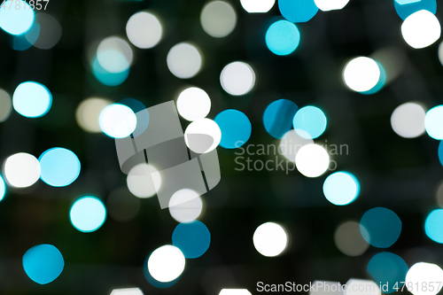 Image of Blue Bokeh abstract light 