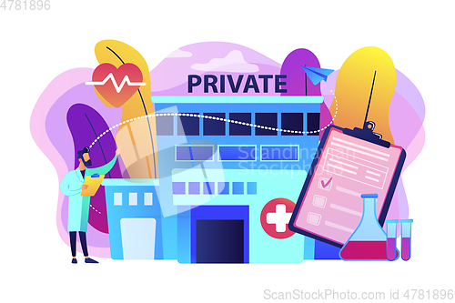 Image of Private healthcare concept vector illustration.