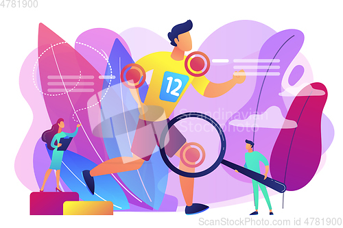 Image of Sports medicine concept vector illustration.
