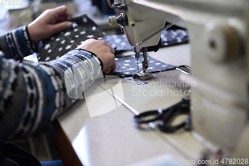 Image of Homemade Manufacturing Of Protective Trendy Medical Face Mask