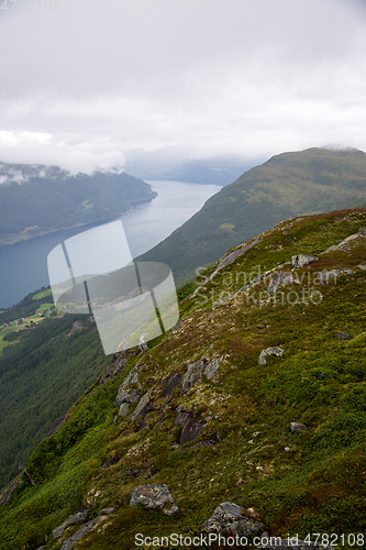 Image of View from Hoven Mountain, Nordfjord, Norway