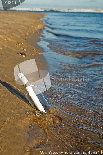 Image of message in a bottle