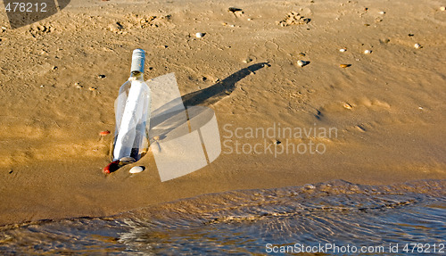 Image of message in a bottle