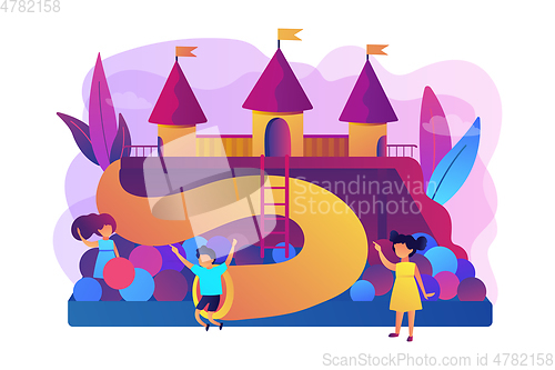 Image of Kids playground concept vector illustration.