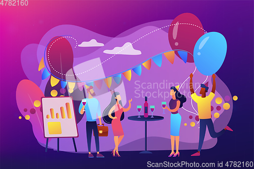 Image of Corporate party concept vector illustration.