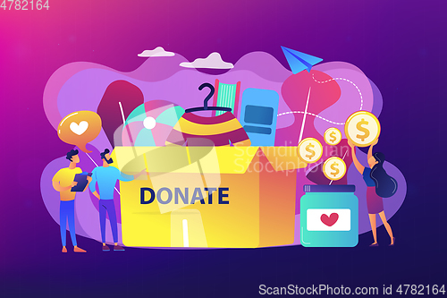 Image of Donation concept vector illustration.