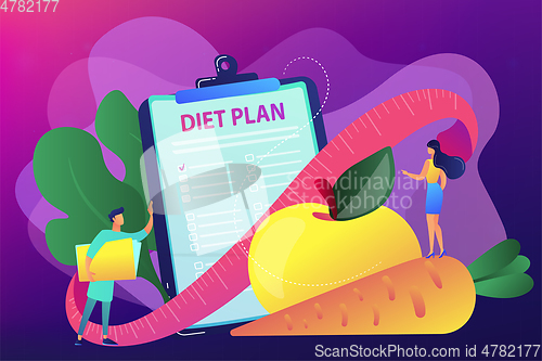 Image of Nutrition diet concept vector illustration.