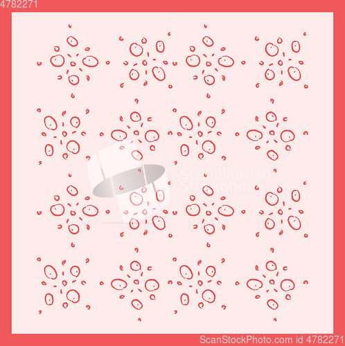 Image of The ornament for bedroom wall pattern vector or color illustrati