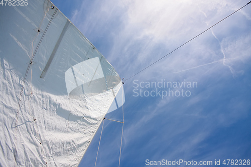 Image of Sailing boat at Starnberg Lake in Germany