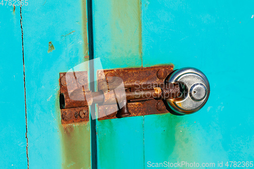 Image of old rusty lock