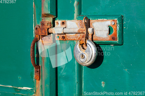 Image of old rusty lock