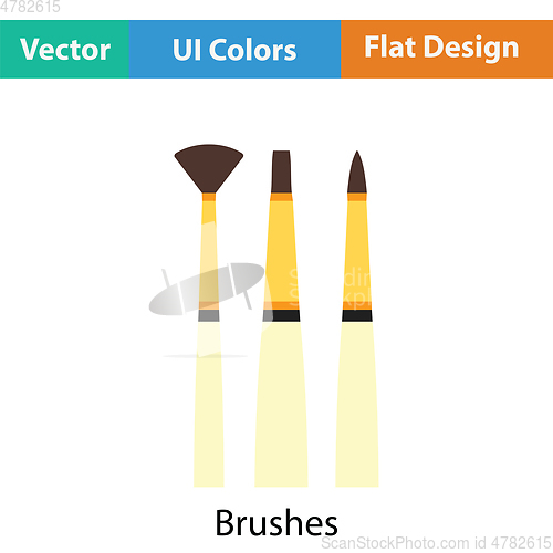 Image of Paint brushes set icon