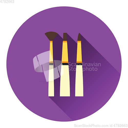 Image of Paint brushes set icon