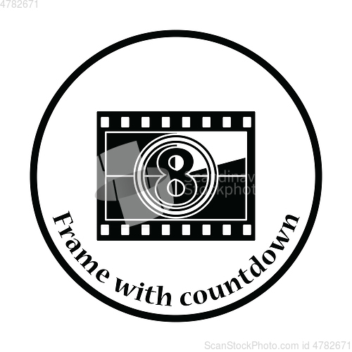 Image of Movie frame with countdown icon