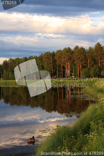 Image of Lake at sunset