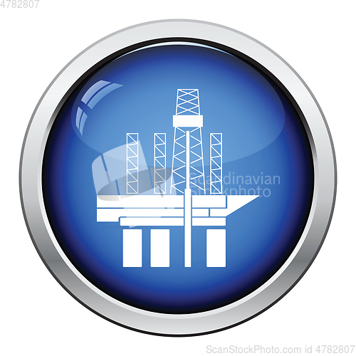 Image of Oil sea platform icon