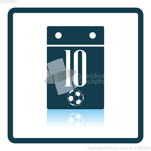 Image of Icon of football  calendar