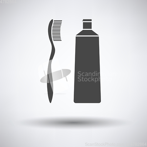 Image of Toothpaste and brush icon