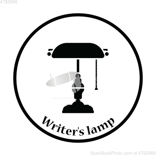 Image of Writer\'s lamp icon