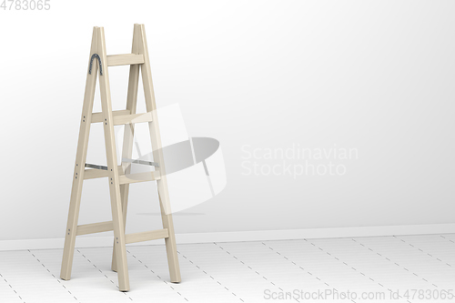 Image of Wood double step ladder