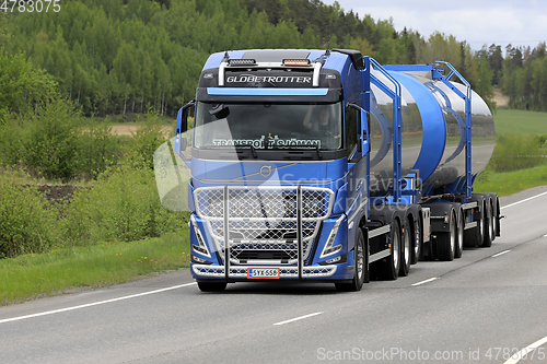 Image of New Volvo FH Tanker on Road
