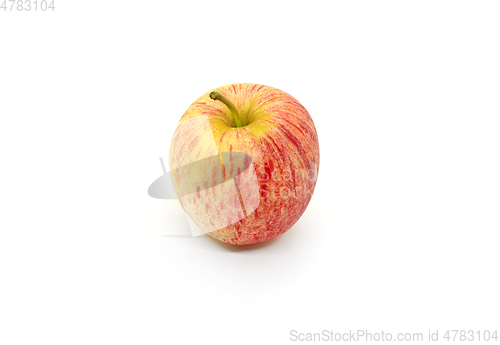 Image of Tasty juicy apple on a white background