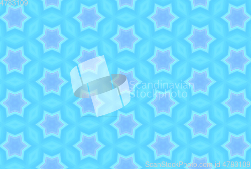 Image of Abstract blue background with repeating stars
