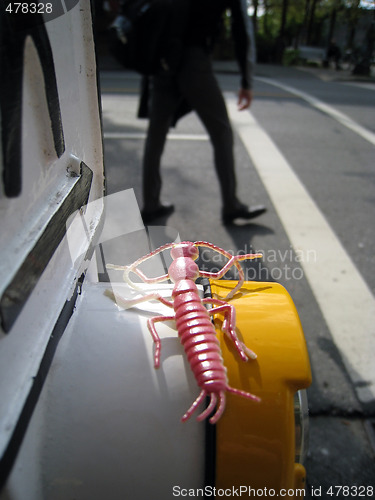 Image of Toy Bug at Crosswalk