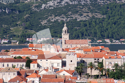 Image of Korcula. Small island city near Dubrovnik in Croatia.