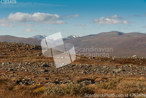 Image of Autumn landscape in northern Sweden