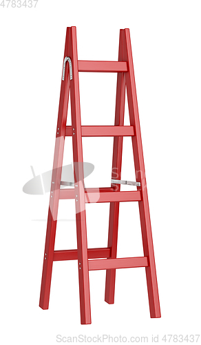 Image of Red double sided ladder