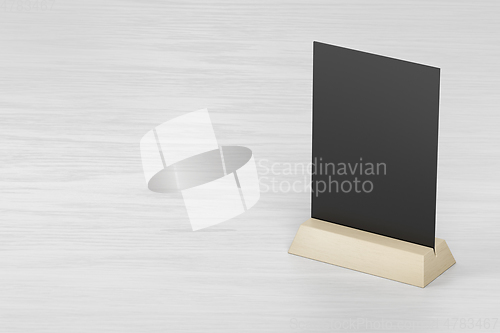 Image of Wooden menu holder