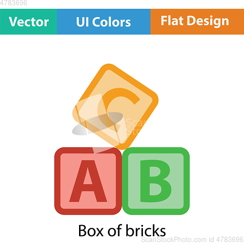 Image of Box of bricks icon