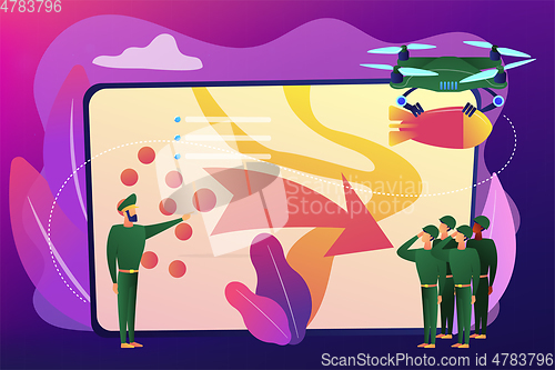 Image of Military operation concept vector illustration.