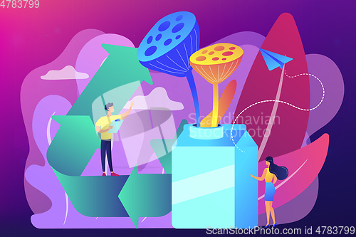 Image of Upcycling concept vector illustration.