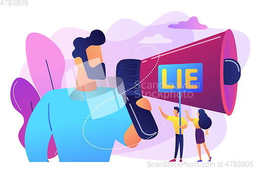 Image of Cheating concept vector illustration.