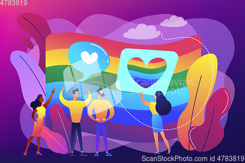 Image of Sexuality and gender identity concept vector illustration.